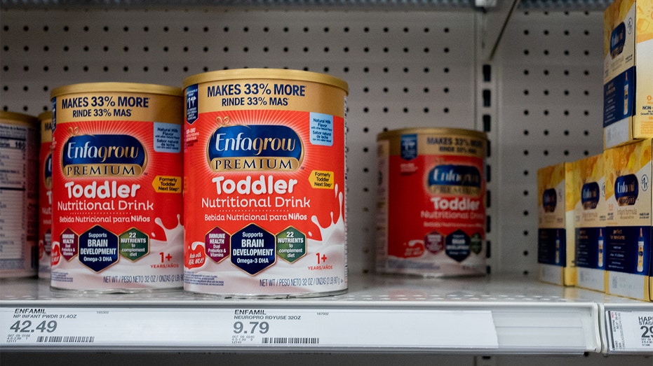 Baby formula on Target shelf in Houston