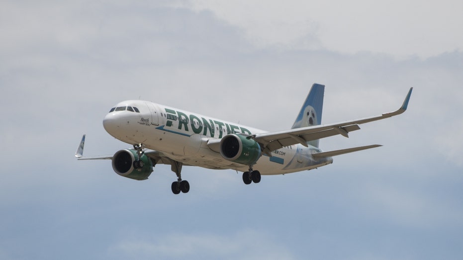 A Frontier Airlines flight