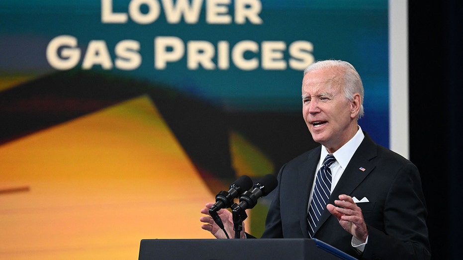 Joe Biden talking about gas prices