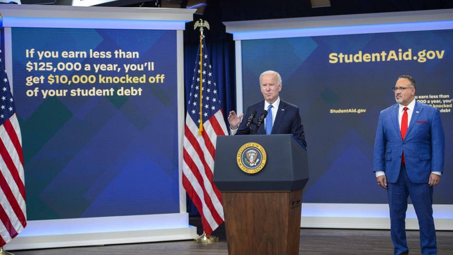 President Biden speaking on student loan handout program