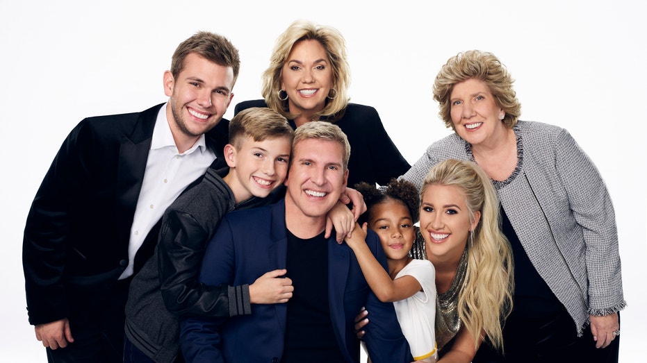 The Chrisley family pose for a photo