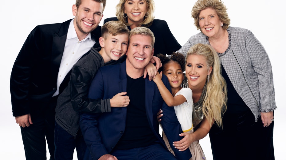 The Chrisley family pose for a photo