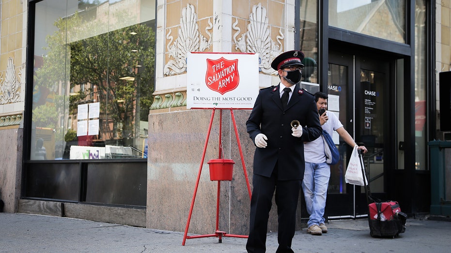 Salvation Army Kicks Off Annual Red Kettle Campaign On Thanksgiving