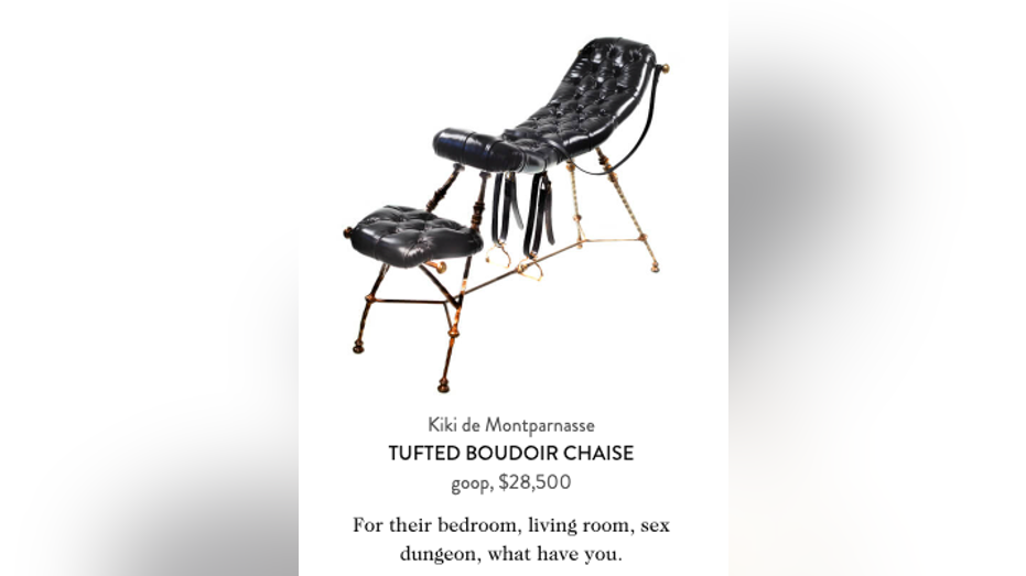 Gwyneth Paltrow 'sex chair' gift guide