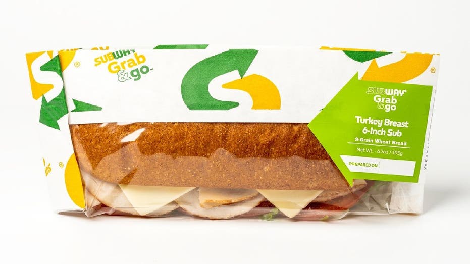 Grab and Go sandwich wrapped on the subway