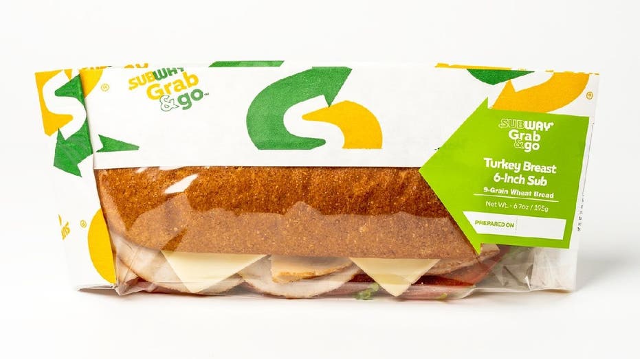 Grab and Go sandwich wrapped on the subway