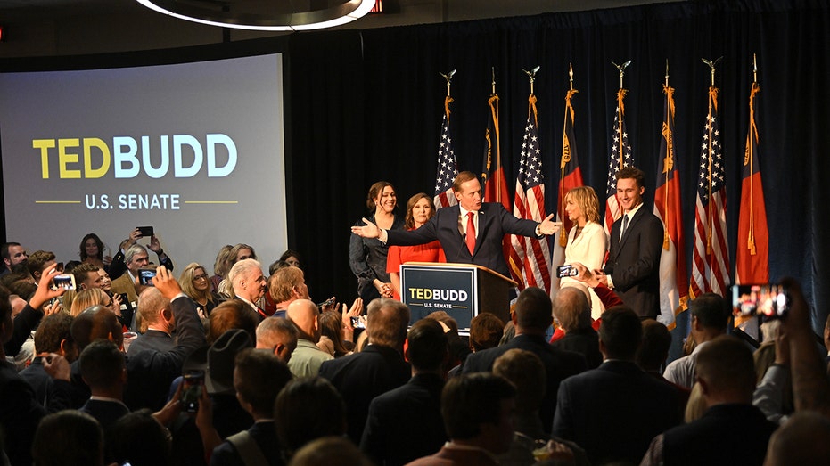 Ted Budd gives Senate victory speech