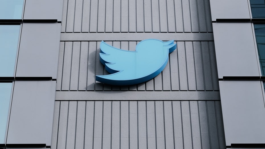 Twitter bird logo on the side of a building