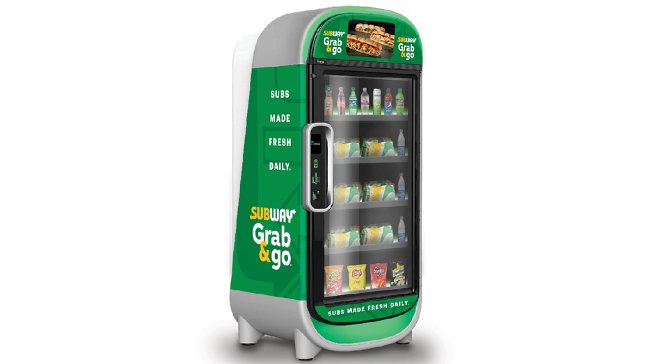 Subway 'Grab and Go' sandwich vending machine made by Vicki