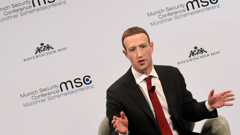 CEO of Facebook Mark Zuckerberg speaks