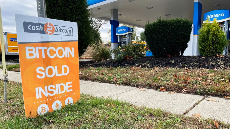 Bitcoin for sale sign