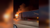 Amazon semi-truck carrying 8,000 pounds of packages goes up in flames