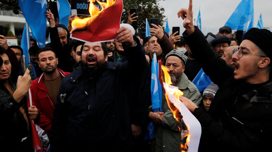 Ethnic Uyghur demonstration