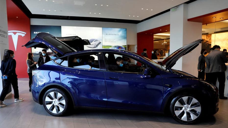 Tesla Model Y in store