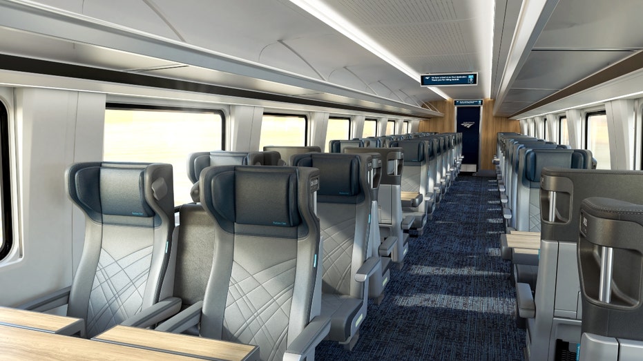 Kursi kelas bisnis Amtrak Airo