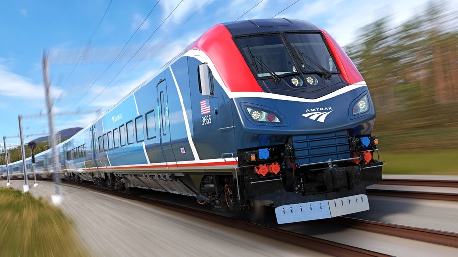 The Amtrak AIro train speeds ahead