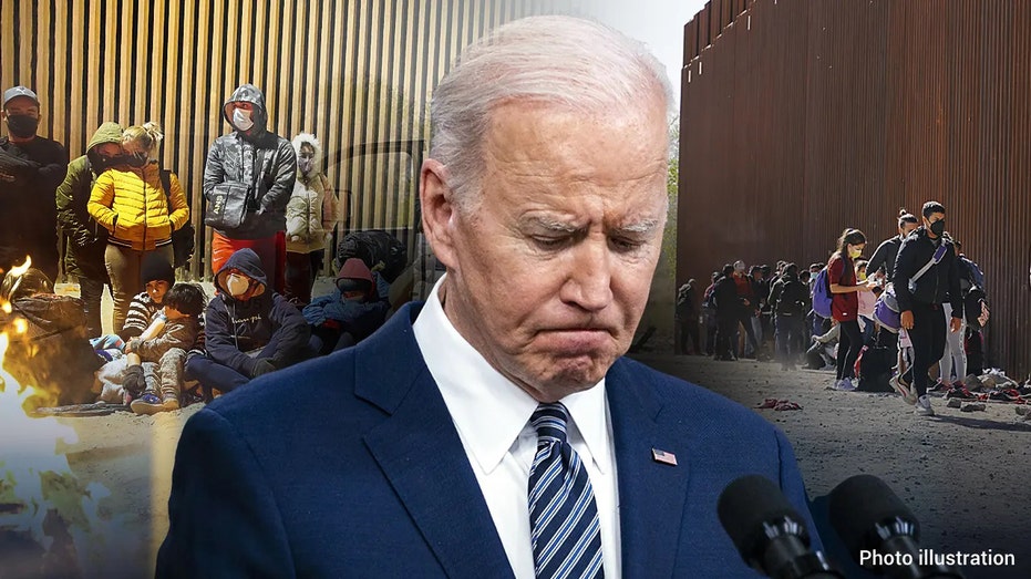 Biden border illustration