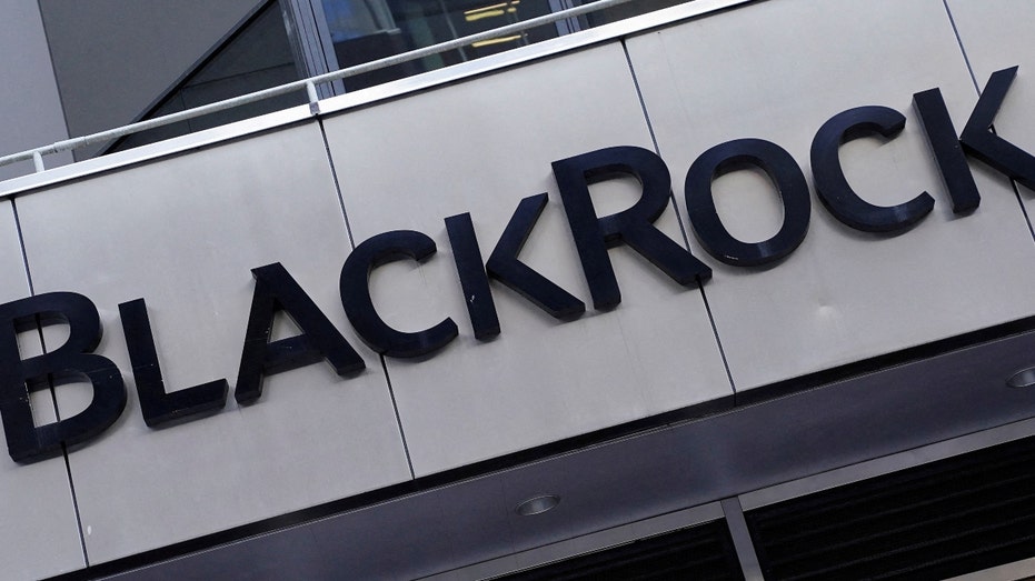 A BlackRock sign