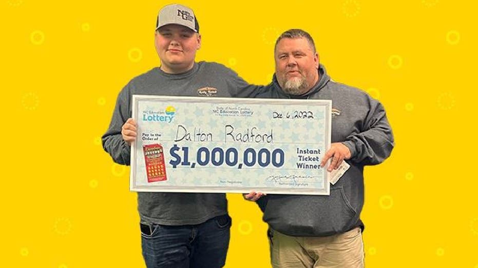 Dalton Radford, a North Carolina Education Lottery winner