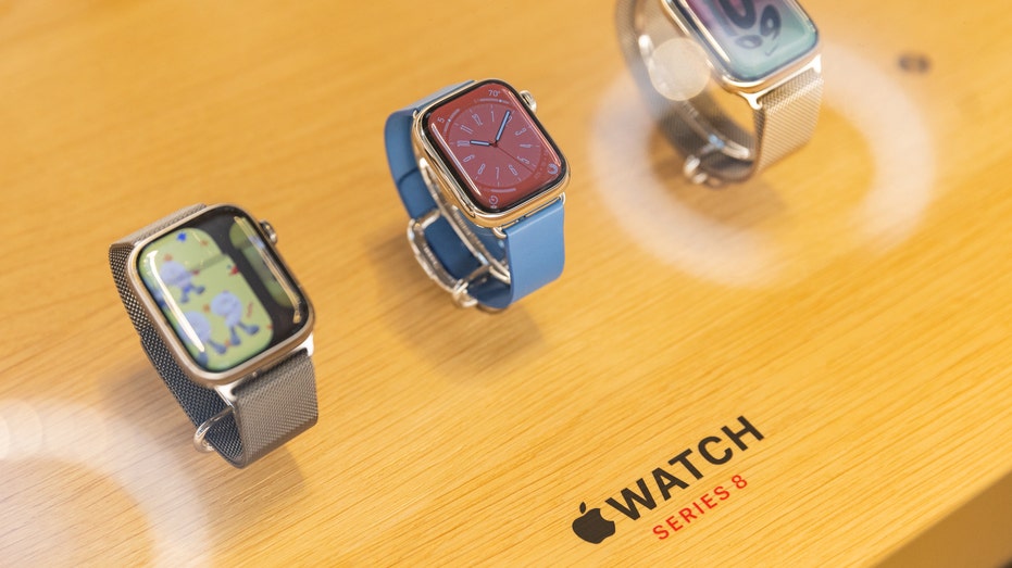 Apple Watches on Display