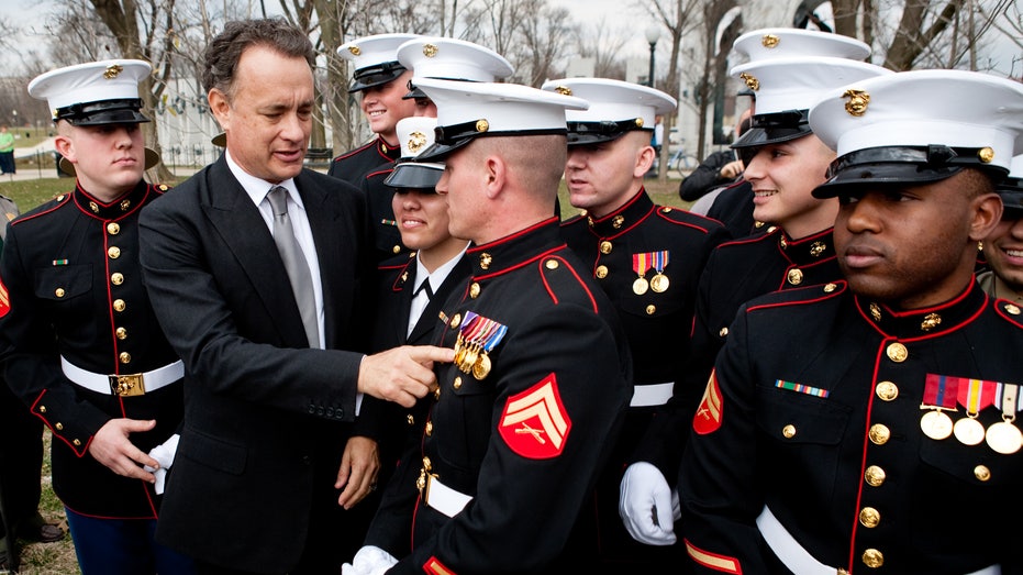 Tom Hanks with Marines