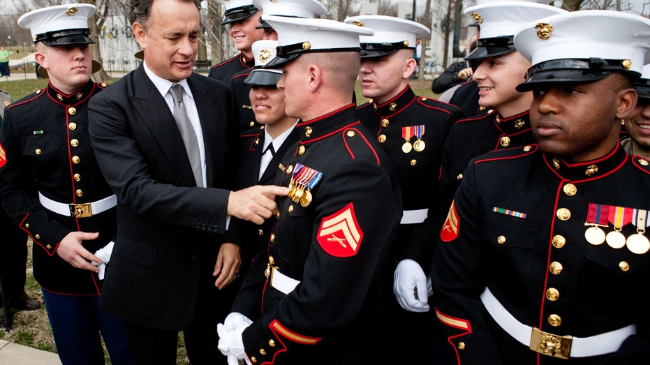 Tom Hanks with Marines