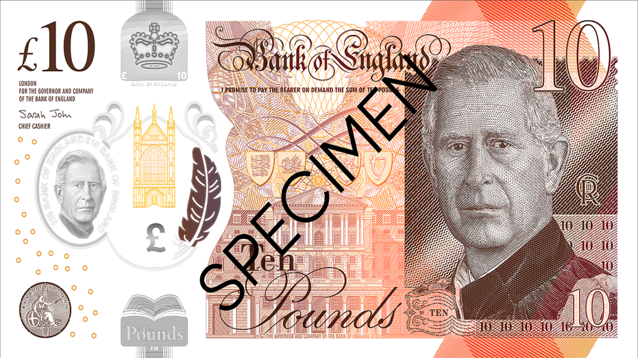 Bank of England reveals King Charles III banknotes