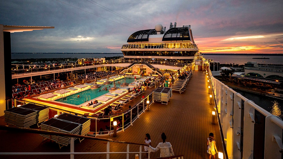 MSC Meraviglia Cruise Ship is docked in Florida