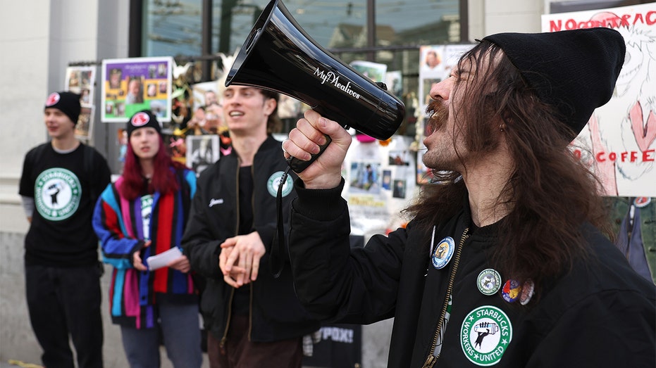 Starbucks workers strike in California