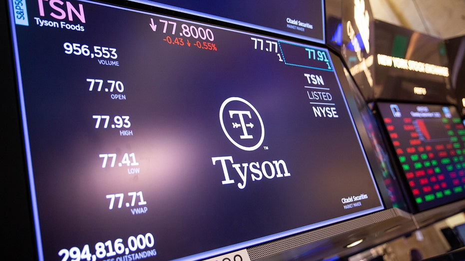 Tyson displayed at NYSE