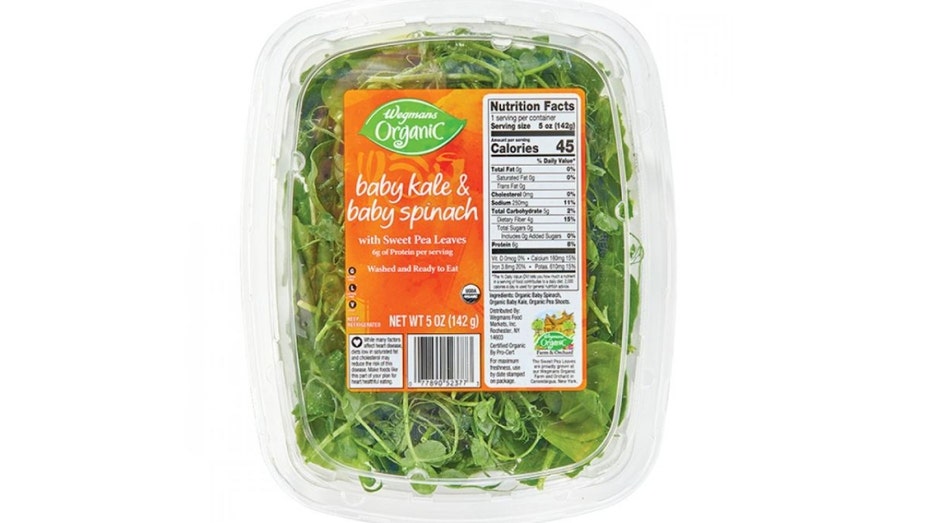 Wegmans Organic Baby Kale & Baby Spinach with Sweet Pea Leaves