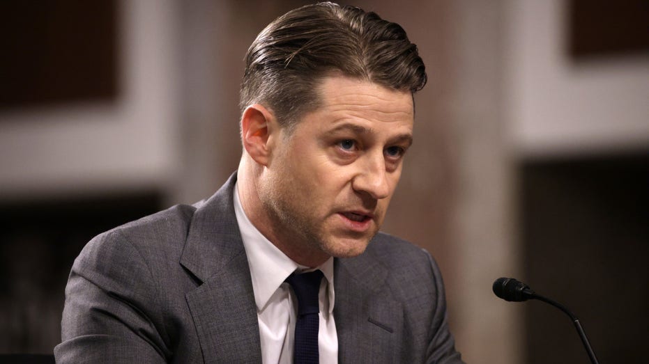 Actor Ben McKenzie Schenkkan testifies to the U.S. Senate in December 2022