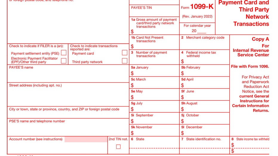 IRS Form 1099-K