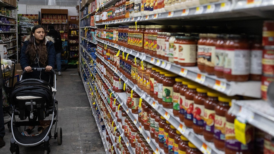 Woman in a grocery store