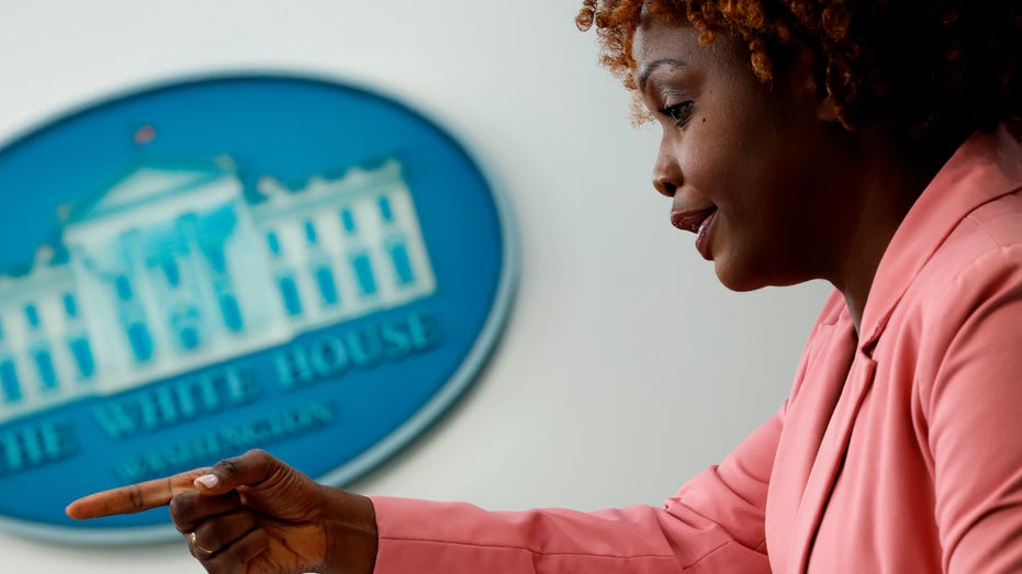 White House press secretary Karine Jean-Pierre speaks to reporters