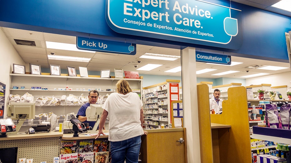 A patient at the pharmacy