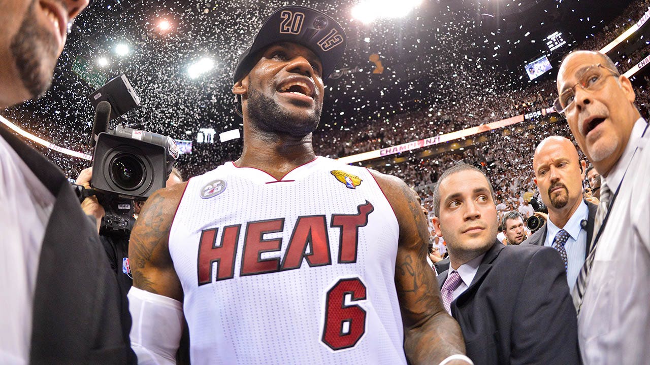 Lebron championship hot sale jersey