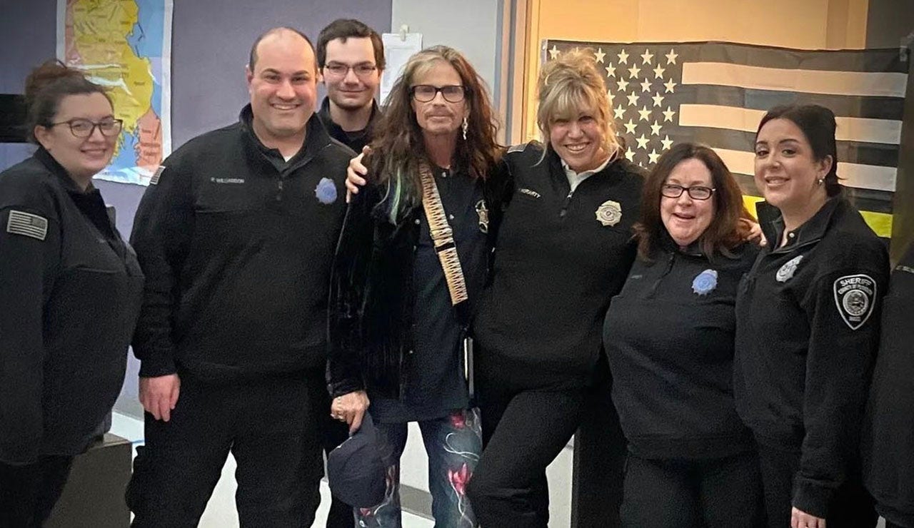 Aerosmith's Steven Tyler visits local first responders after three children died in Massachusetts tragedy - Fox Business