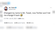 Elon Musk changes Twitter name to 'Mr. Tweet' and now can't change it back