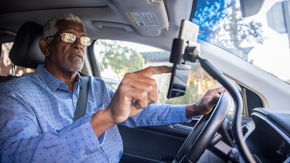 older rideshare driver