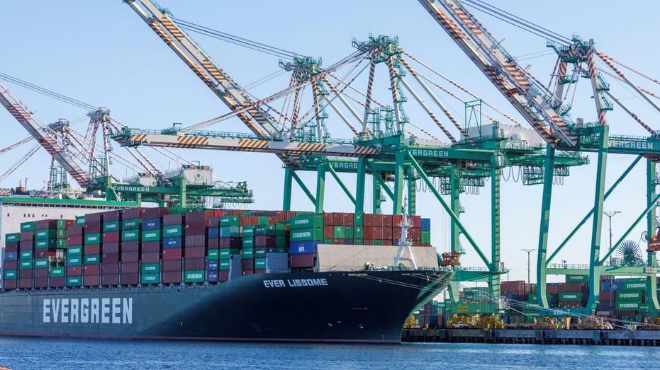 Boat stacked containers