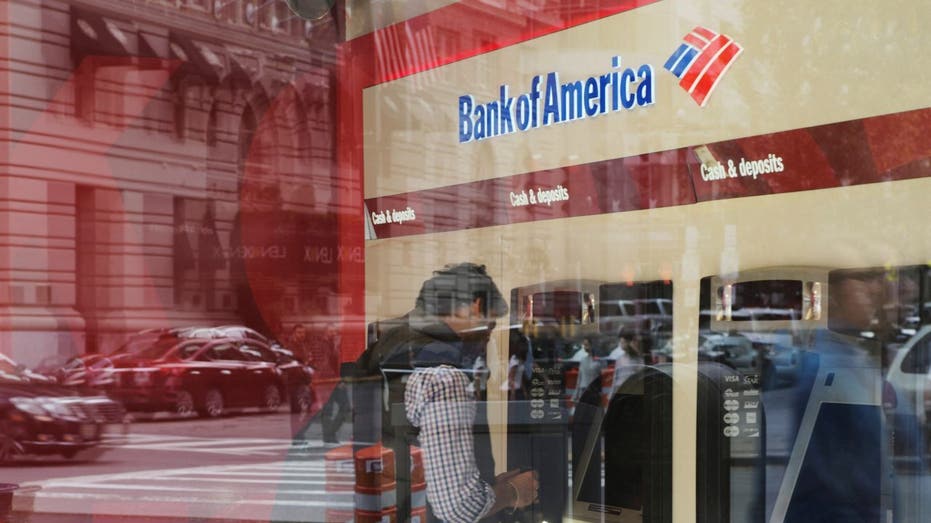 Cliente de cajero automático en Bank of America