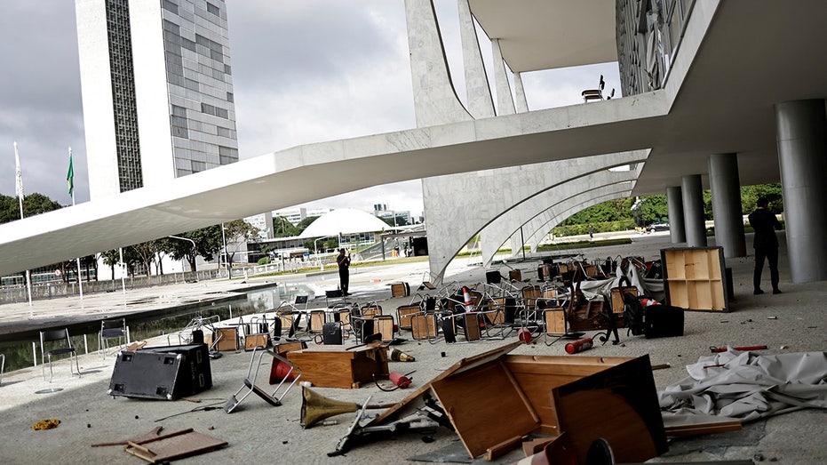 Aftermath of riot in Brazil