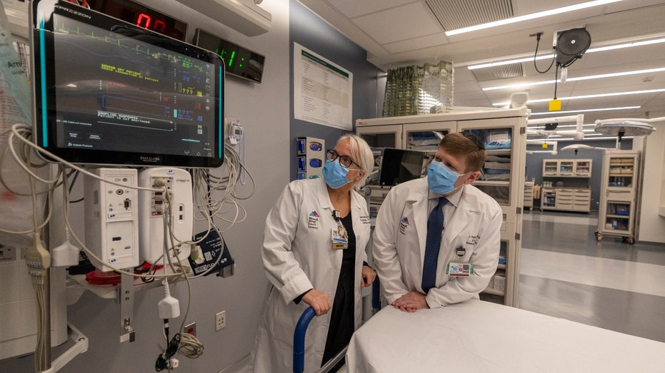 Doctors at Mount Sinai South Nassau hospital in New York