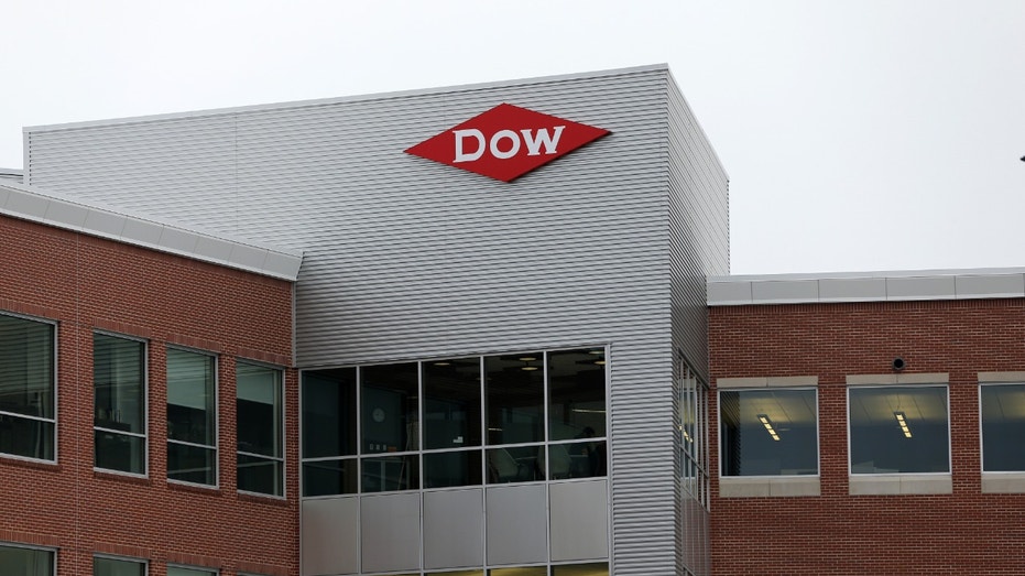 Dow headquarters logo building