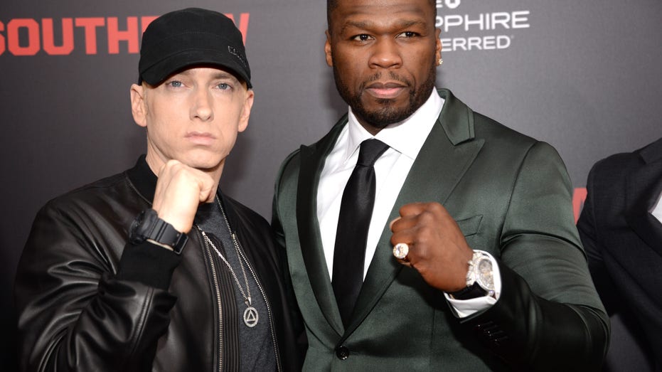 Eminem, left, and 50 Cent