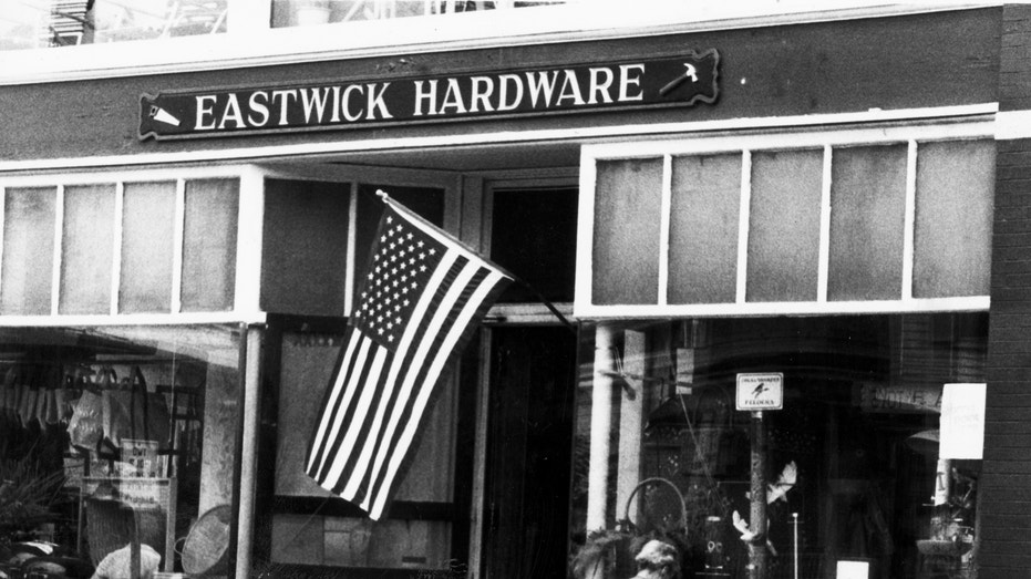 Exterior of 'Eastwick Hardware' store