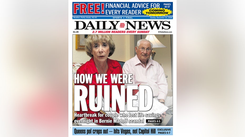 Daily News front page December 14, 2008,