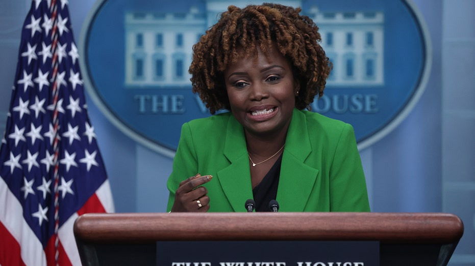 Karine Jean-Pierre at podium