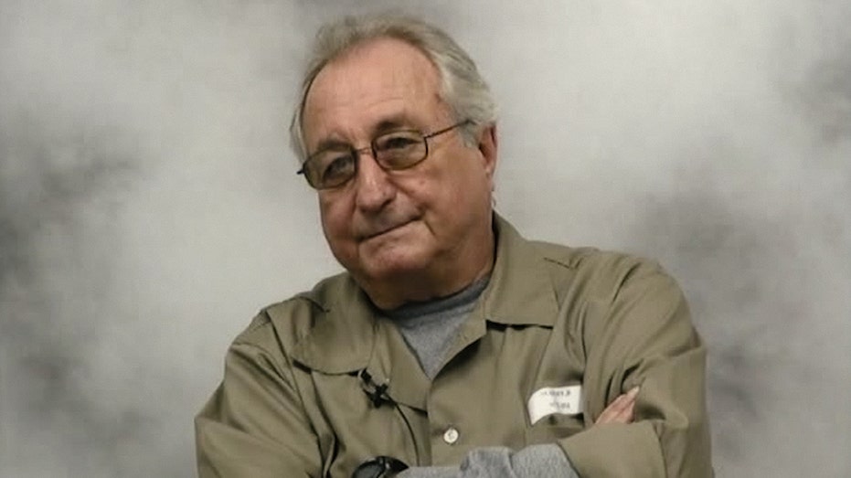 Bernie Madoff behind bars